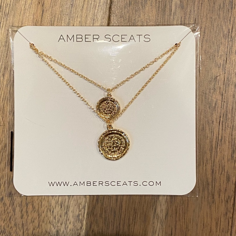 Amber Sceats Double Coin Necklace
